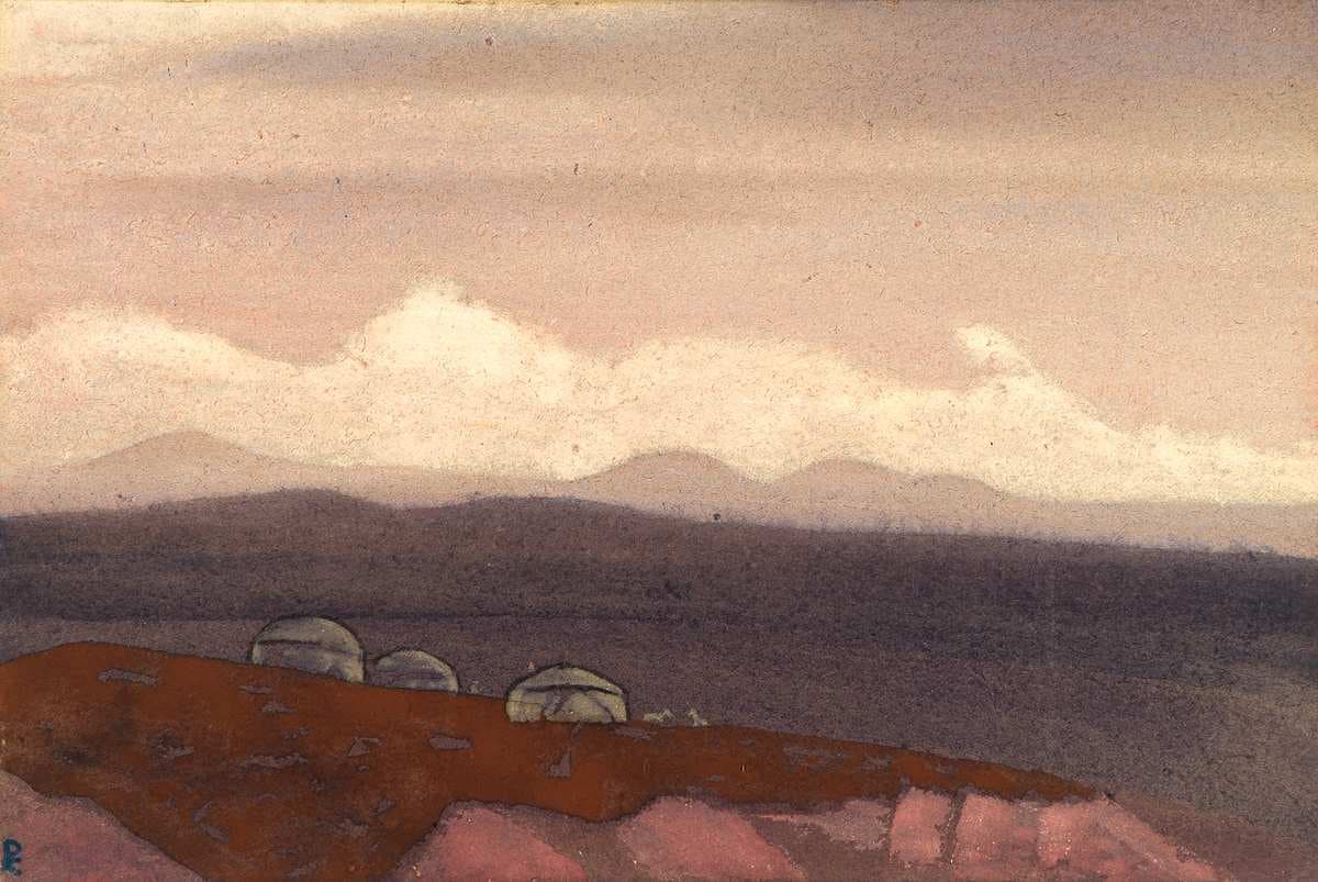 Mongolian yurtas — Nicholas Roerich