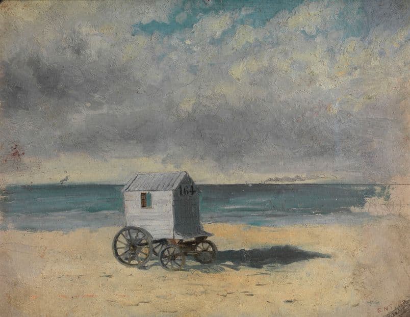 The Bathing Hut. Afternoon, July 29, 1876 — James Ensor