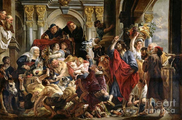 Christ Driving the Merchants from the Temple — Jacob Jordaens