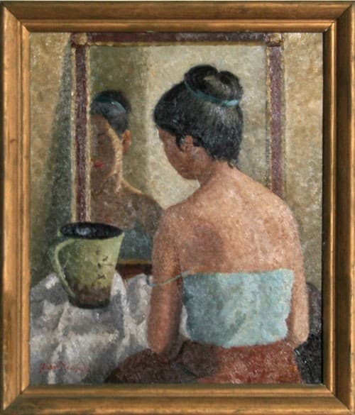 Untitled - Woman in Front of Mirror — Yasuo Kuniyoshi