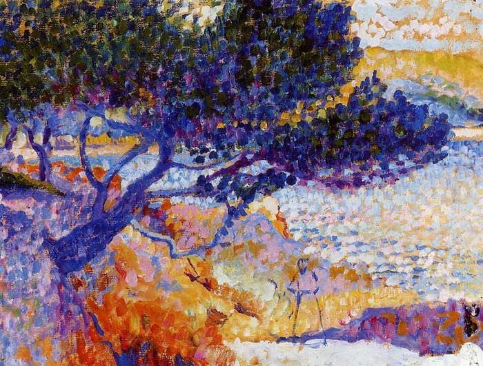 The Bay of Cavaliere (study) — Henri-Edmond Cross