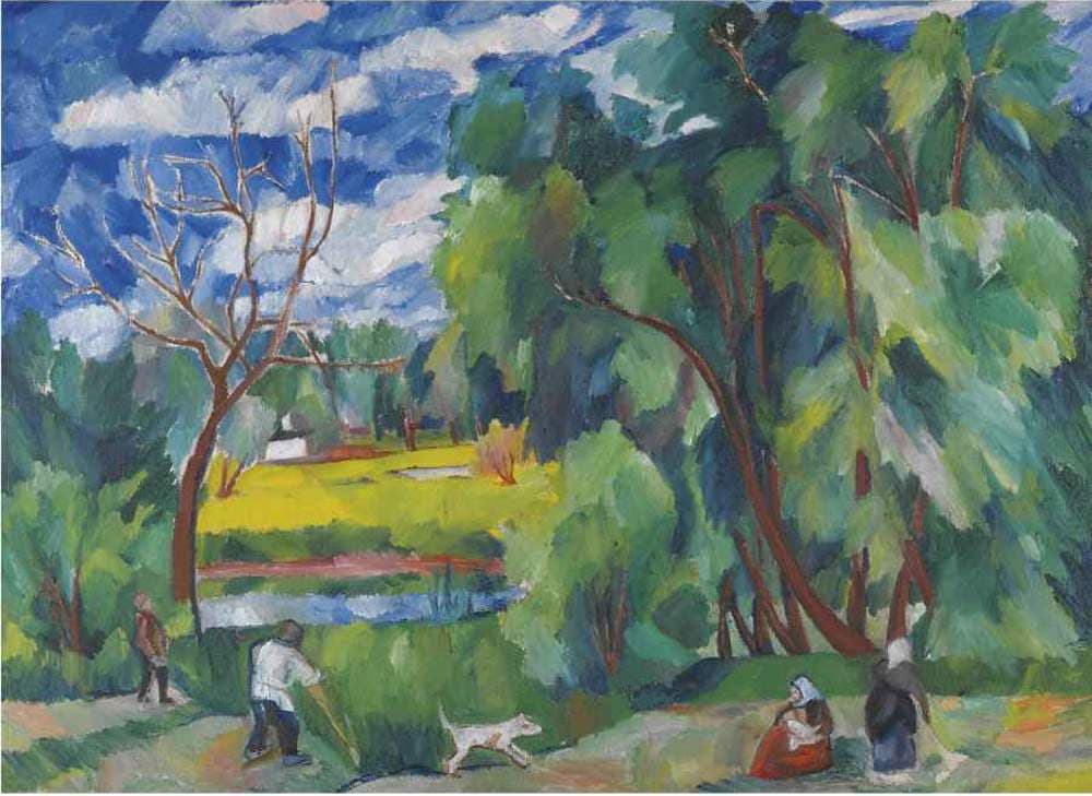 Haymaking — Natalia Goncharova