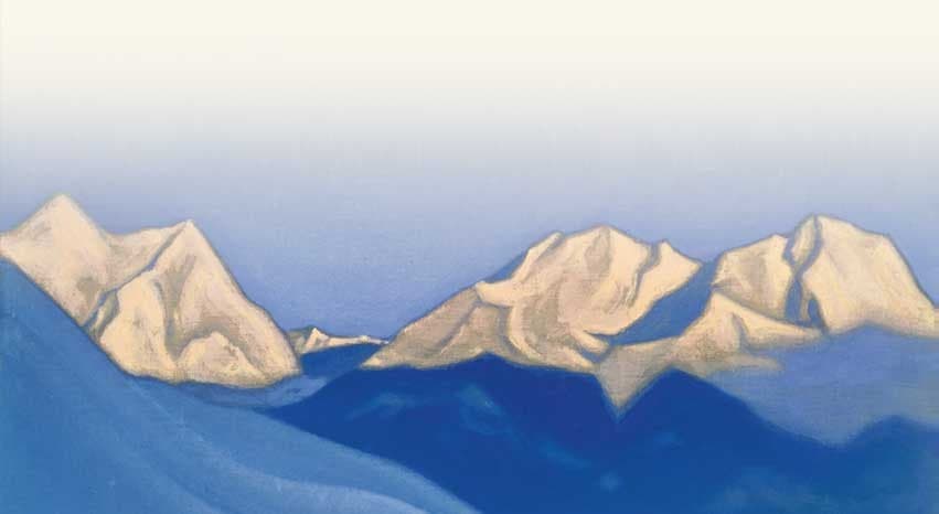 Himalayas. Pink peaks. — Nicholas Roerich