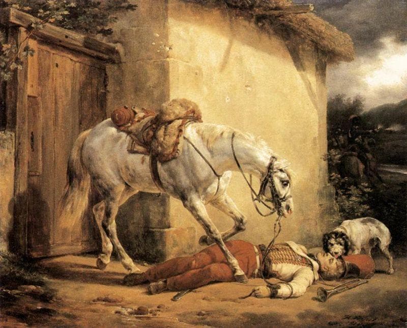 The Wounded Trumpeteer — Horace Vernet