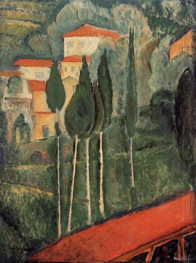 Landscape, Southern France — Amedeo Modigliani