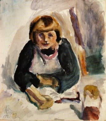 Kid eating breakfast — George Bouzianis