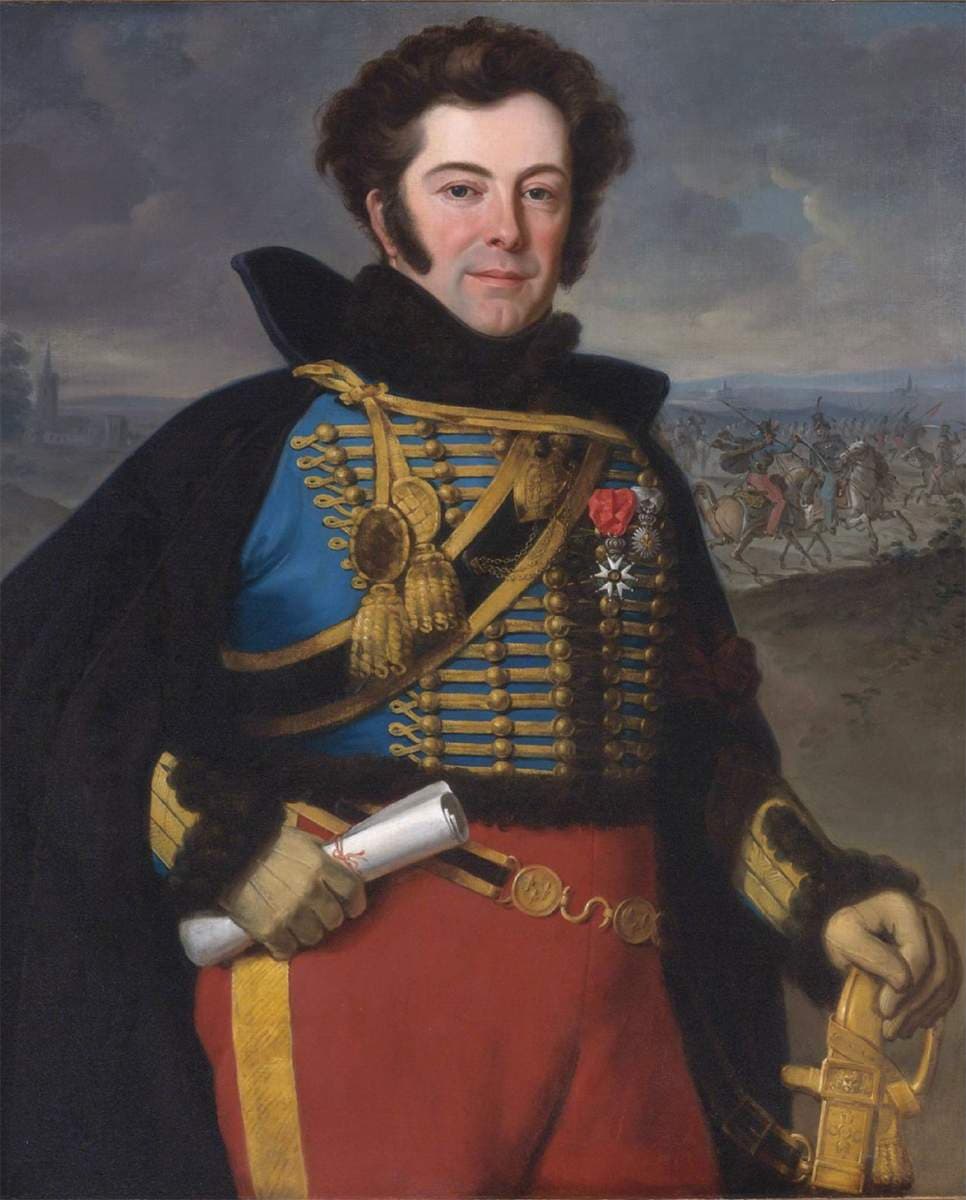 Colonel Auguste-Frederic-Bon-Amour, Marquis de Talhouët — Horace Vernet