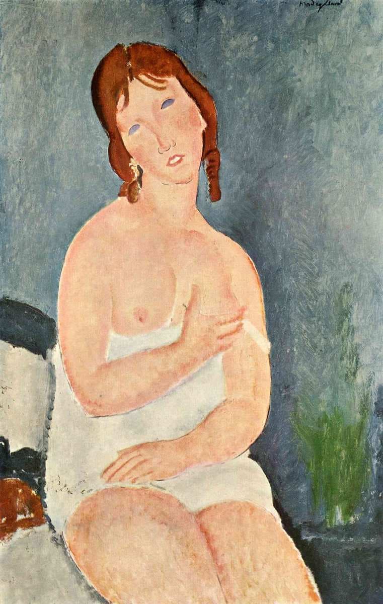 Young Woman in a Shirt (The Little Milkmaid) — Amedeo Modigliani