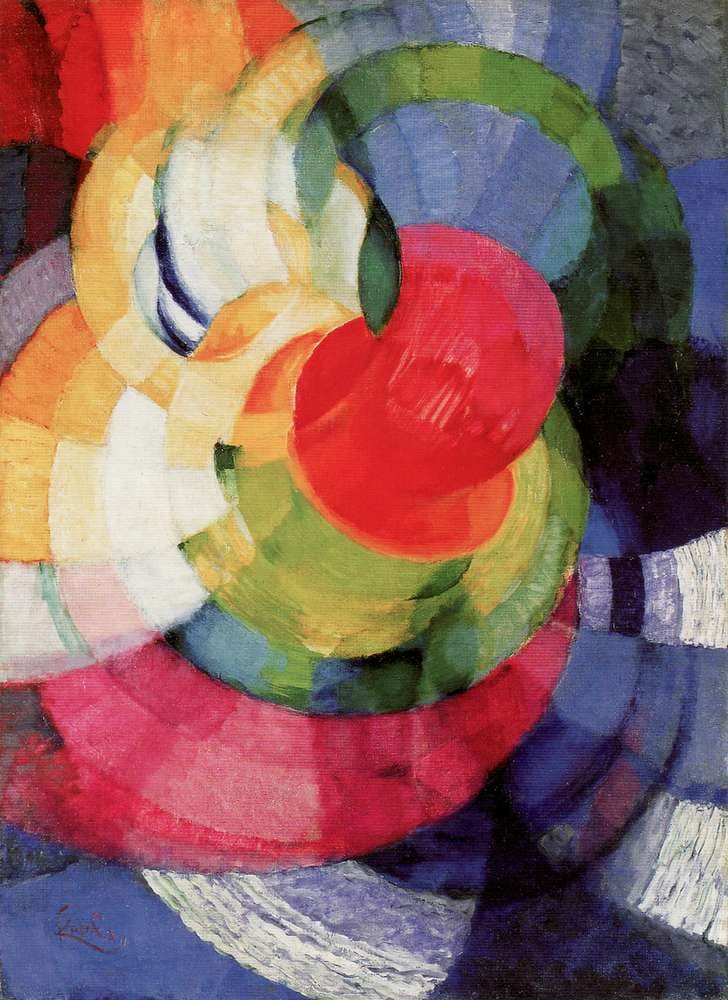 Disks of Newton, Study for Fugue in Two Colors — František Kupka