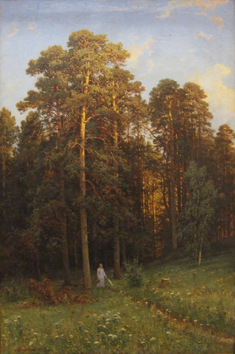 At the edge of a pine forest — Ivan Shishkin