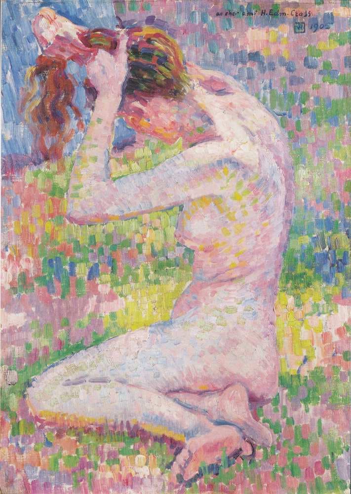 Seated nude — Théo van Rysselberghe