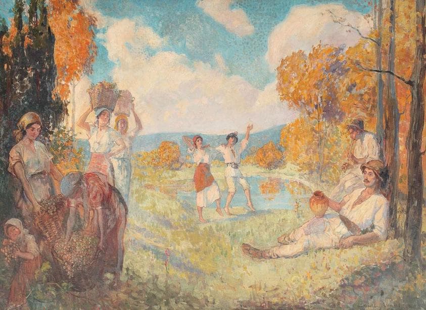 Autumn Allegory (The Art and The Wine) — Nicolae Vermont