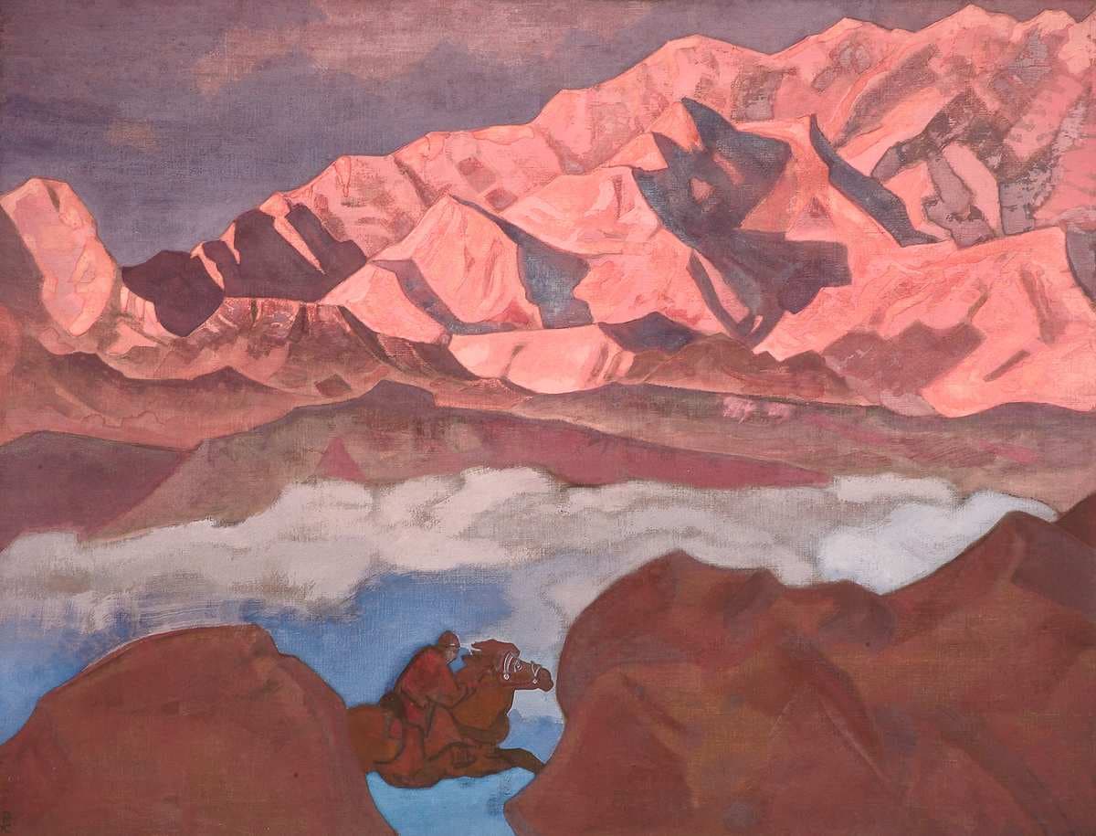 He who hastens — Nicholas Roerich