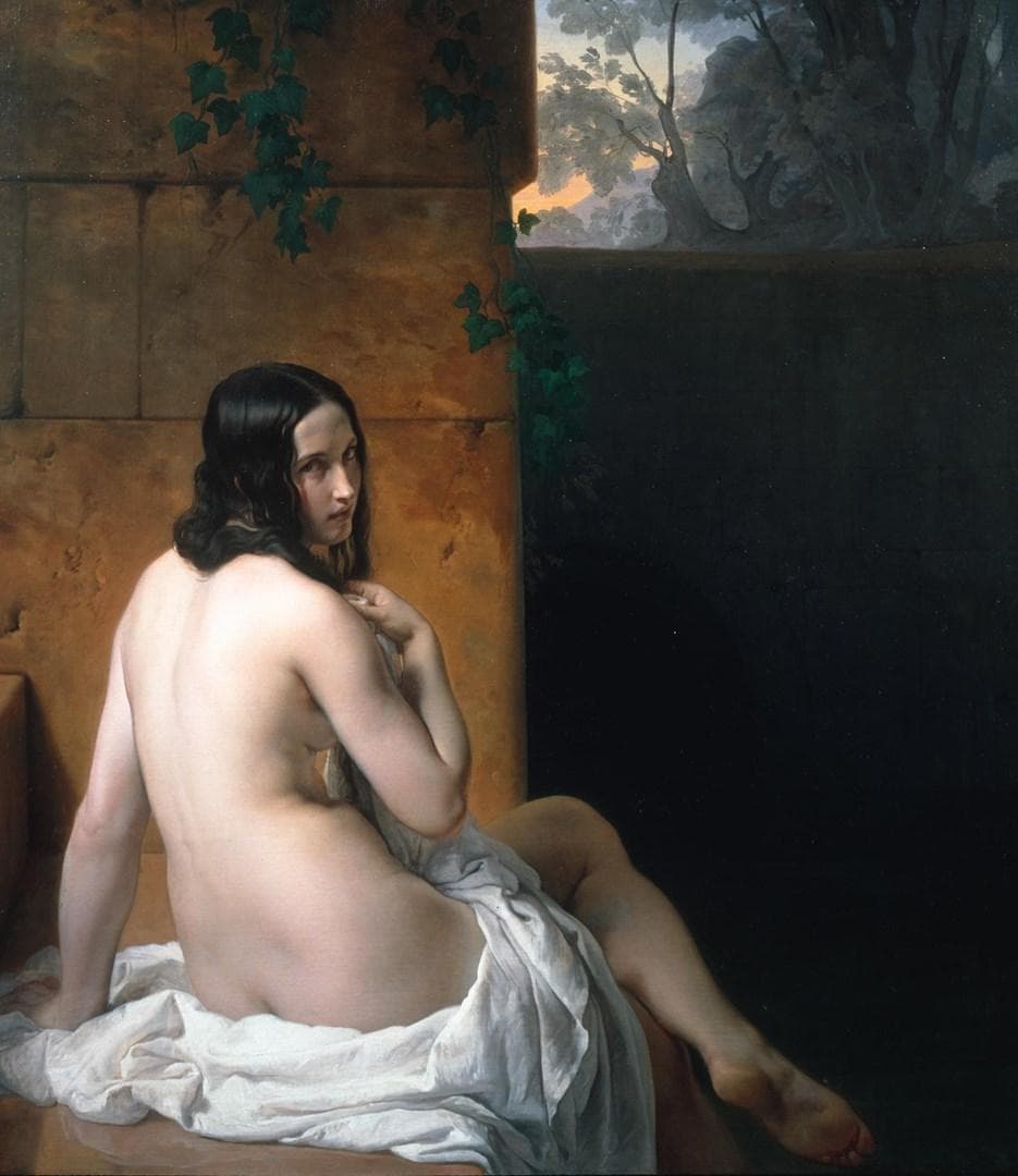 Susanna at her Bath — Francesco Hayez