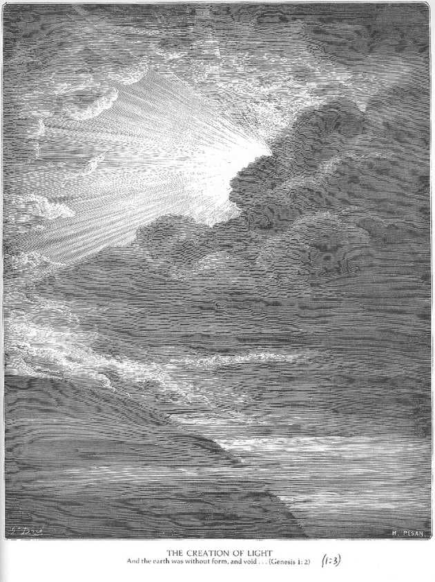 The Creation of Light — Gustave Doré
