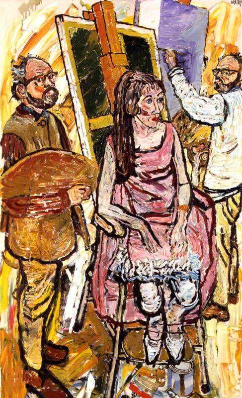 John Randall Bratby; Josephine ('Joey') Pleasence, née Crombie — John Bratby