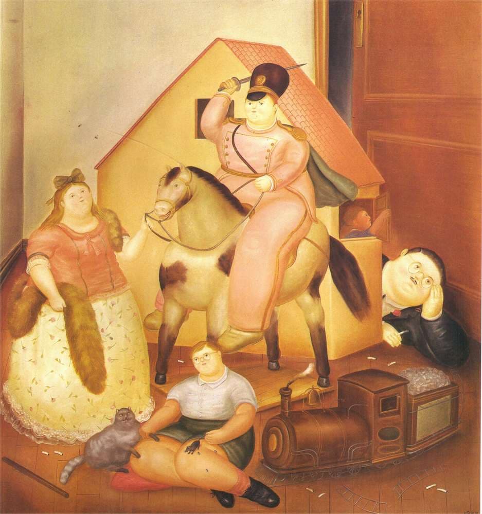 Room with Children's Games — Fernando Botero