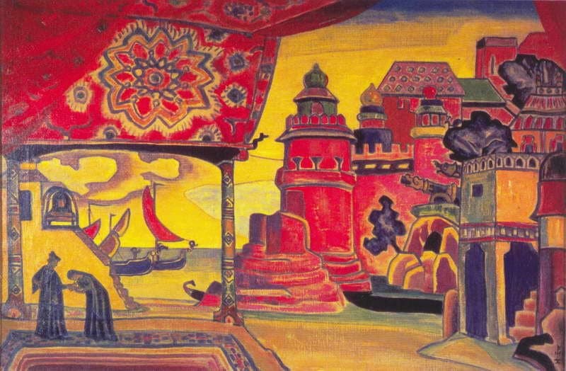 Ledenets town — Nicholas Roerich