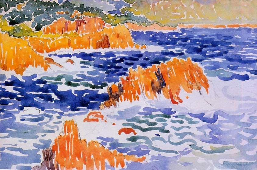 Rocks at Trayas — Henri-Edmond Cross