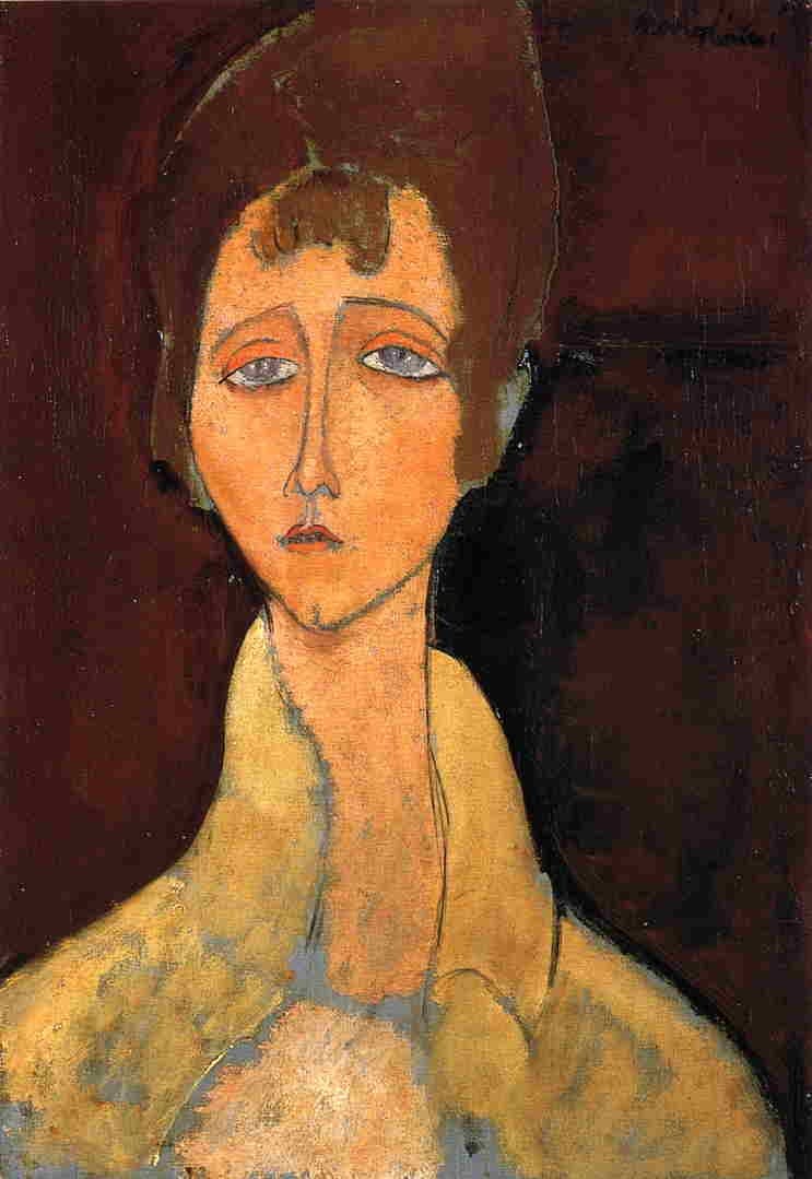 Woman with White Coat — Amedeo Modigliani