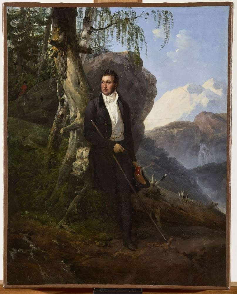 Louis-Philippe, Duke of Orléans, in a Swiss landscape — Horace Vernet