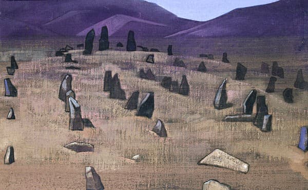 Doring, Tibetian menhirs. — Nicholas Roerich