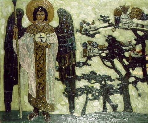 Archangel (Study to "Treasures of angels") — Nicholas Roerich