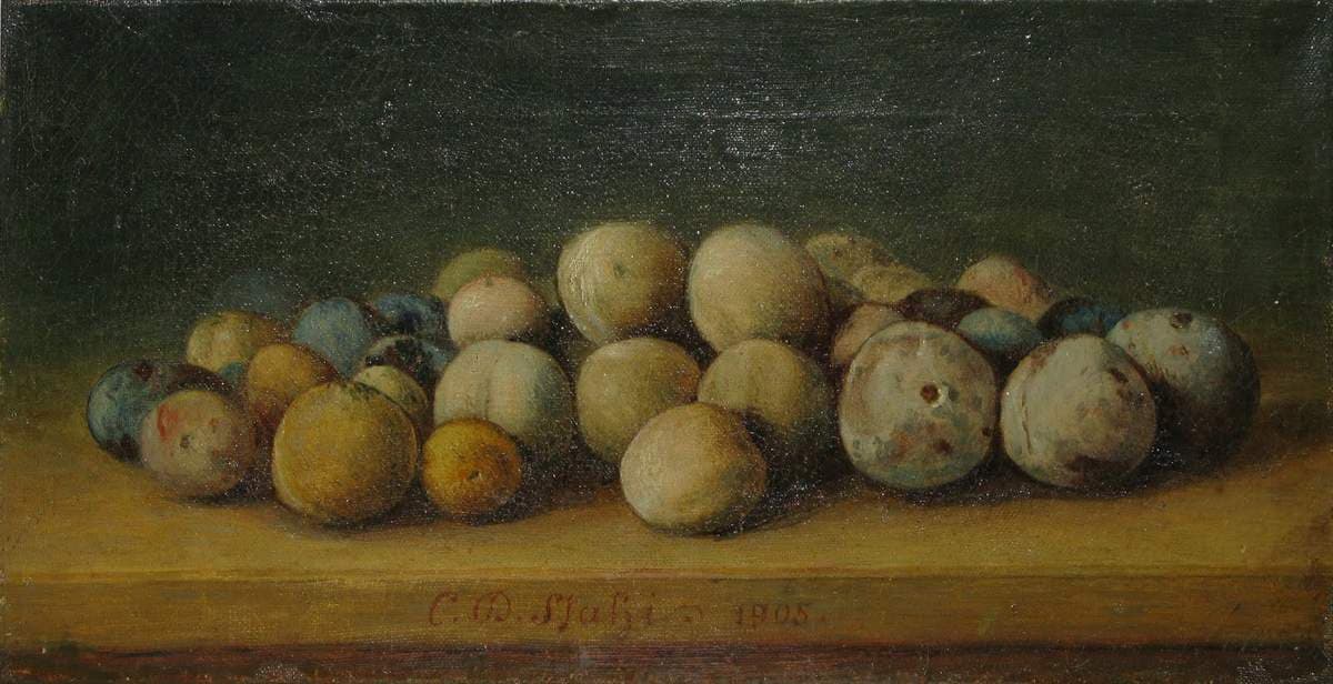 Plums at the Edge of the Table — Constantin Stahi