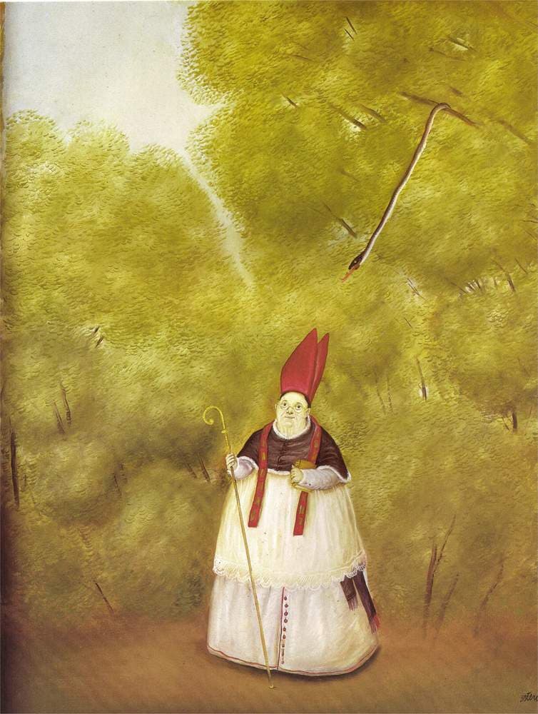 Archbishop Lost in the Woods — Fernando Botero