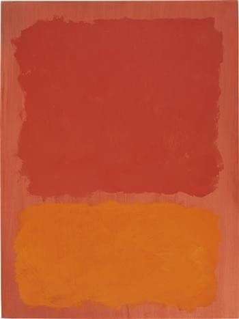 Untitled (Red and Orange on Salmon) — Mark Rothko