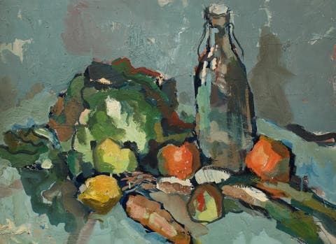 Untitled (Still Life with a Bottle) — Frances Hodgkins