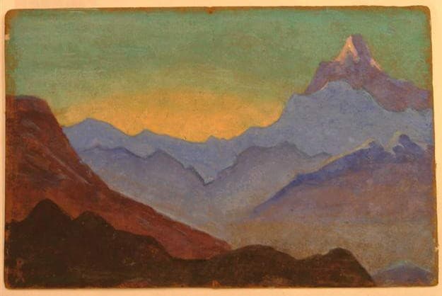Sunrise in Himalayas — Nicholas Roerich