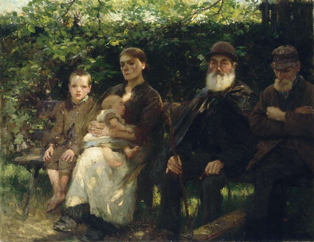 In a Dublin Park, Light and Shade — Walter Osborne