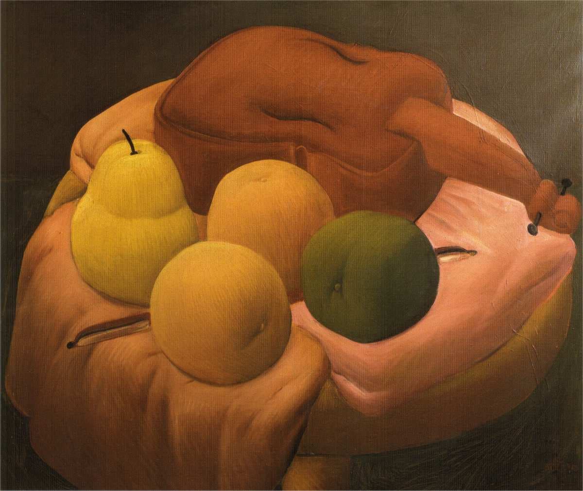 Still Life with Violin — Fernando Botero