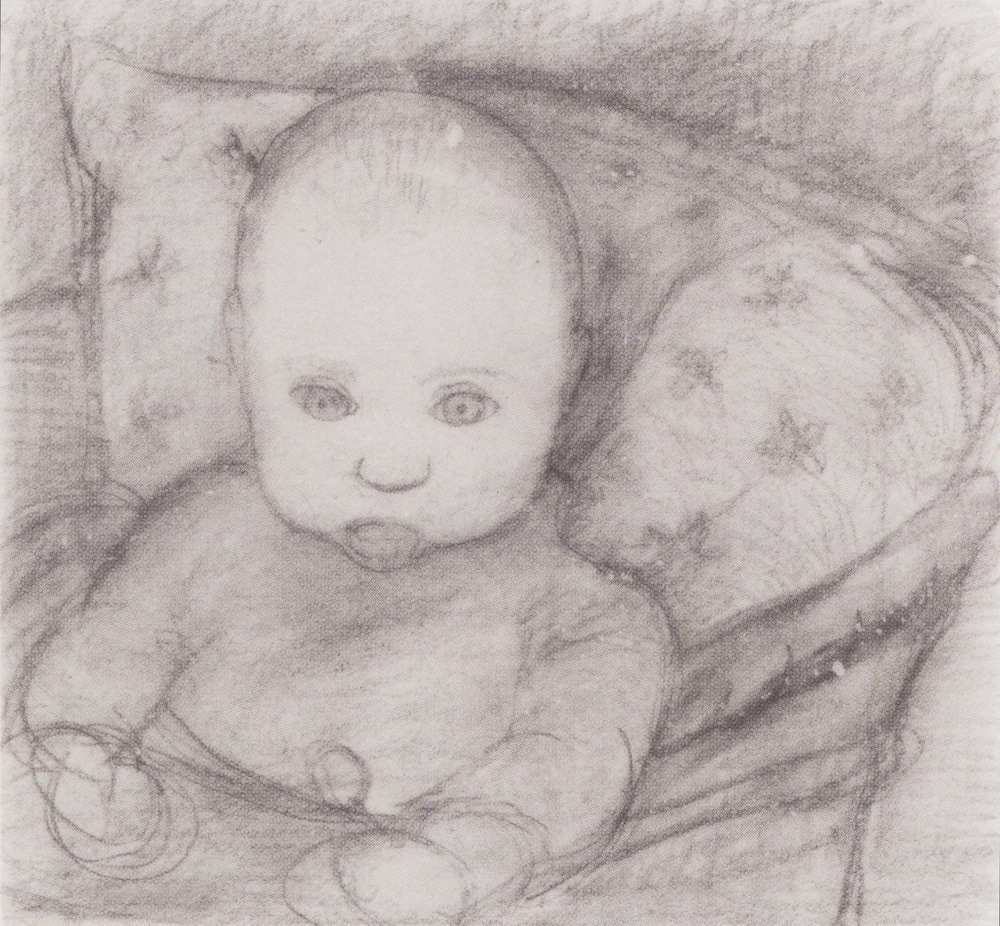 Infant in seat — Paula Modersohn-Becker