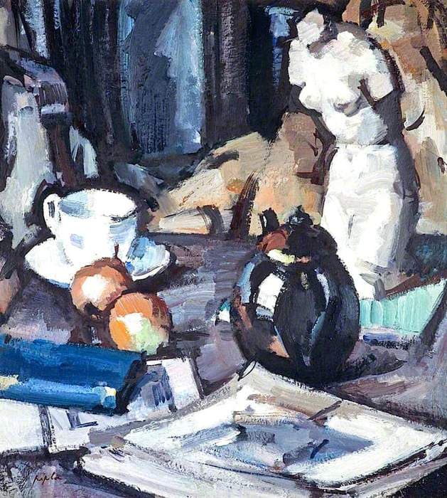 Still Life with Plaster Cast — Samuel Peploe