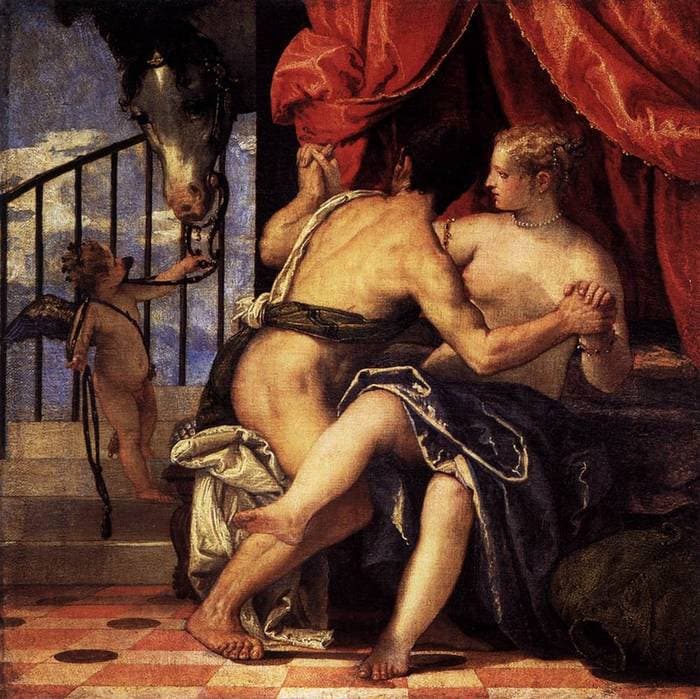 Venus and Mars with Cupid and a Horse — Paolo Veronese
