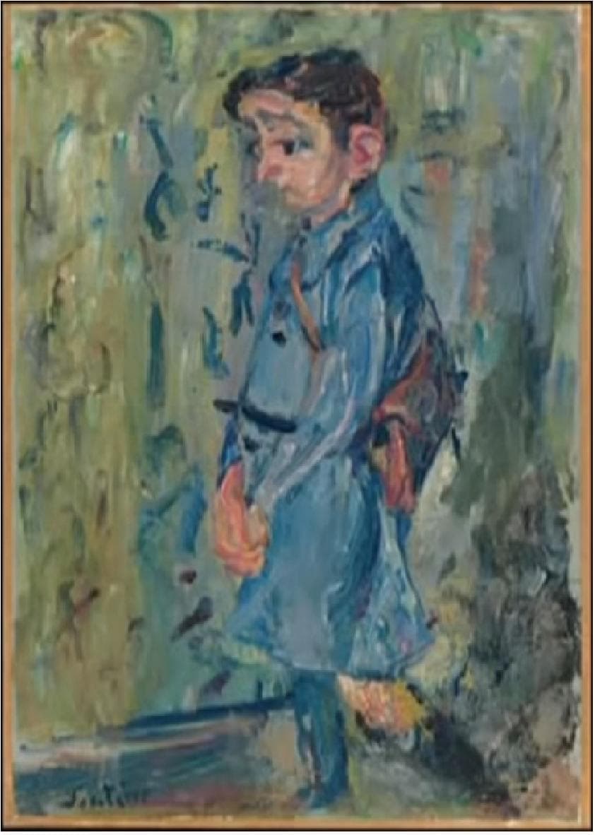 School Boy in Blue — Chaim Soutine