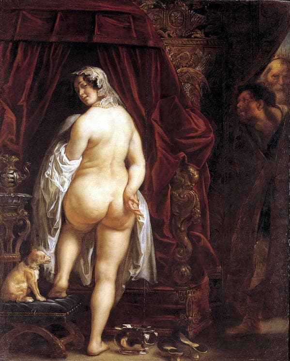 King Candaules of Lydia Showing his Wife to Gyges — Jacob Jordaens