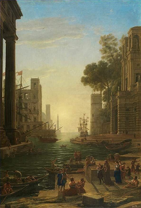 Embarkation of St. Paula Romana at Ostia — Claude Lorrain
