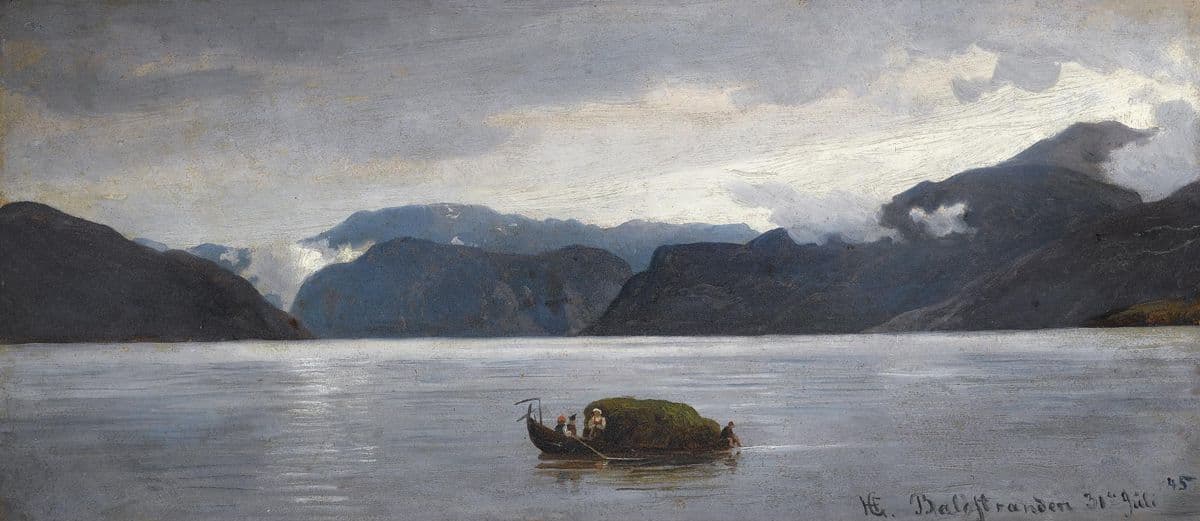 View from Balestrand — Hans Gude
