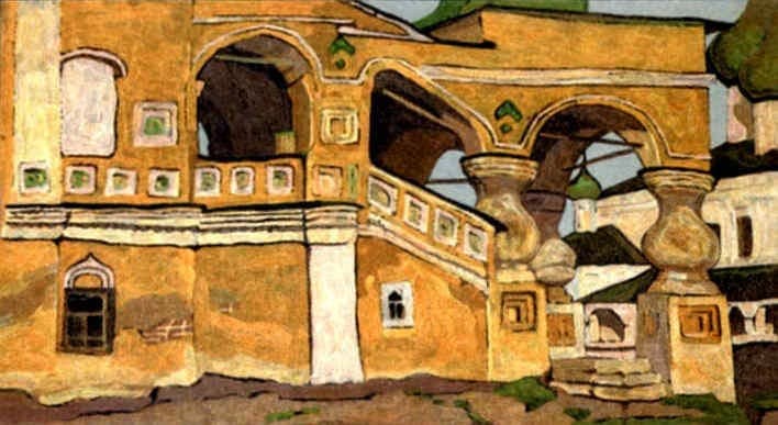 Uglich. Porch. — Nicholas Roerich