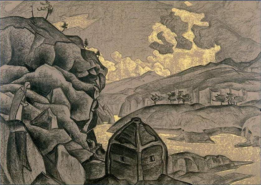 Study of scene design for "Peer Gynt" — Nicholas Roerich