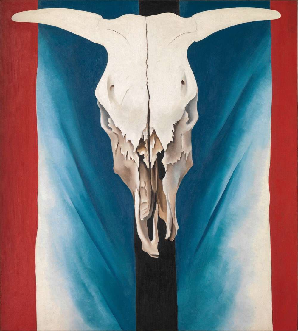Cow's Skull: Red, White, and Blue — Georgia O'Keeffe