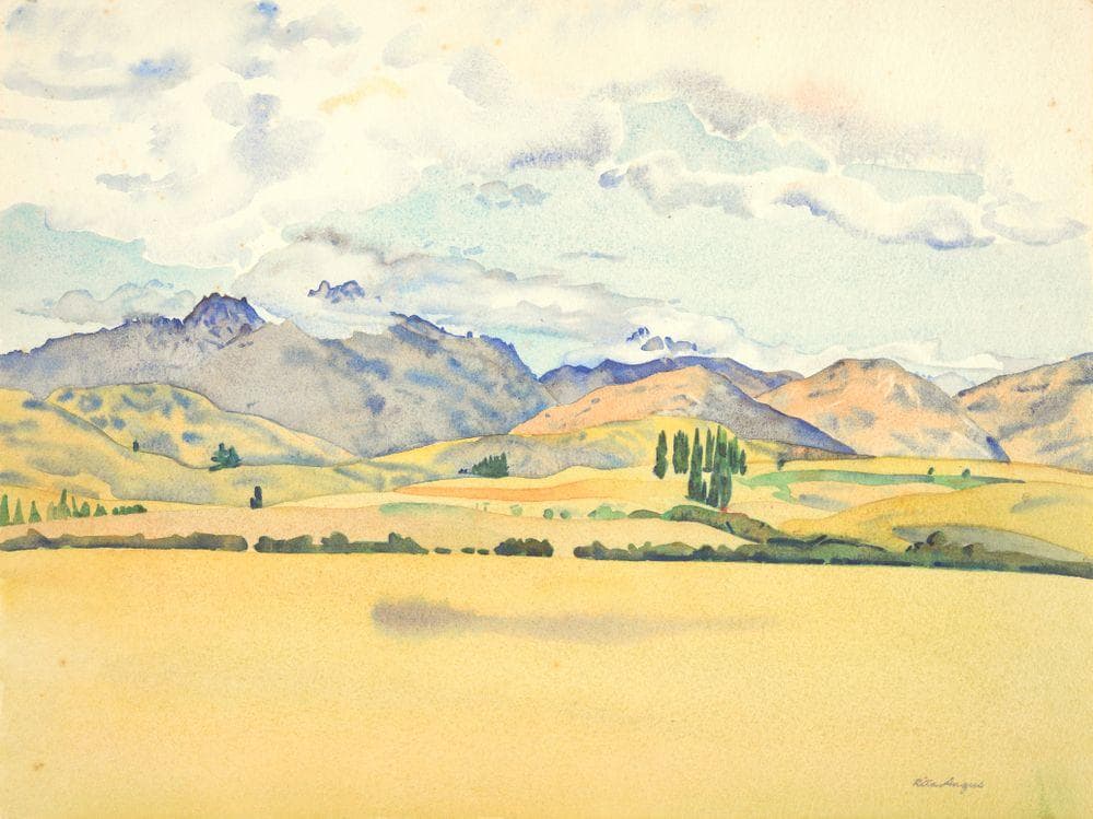 Sketch for Central Otago (Cecil Peak, Arrowtown) — Rita Angus