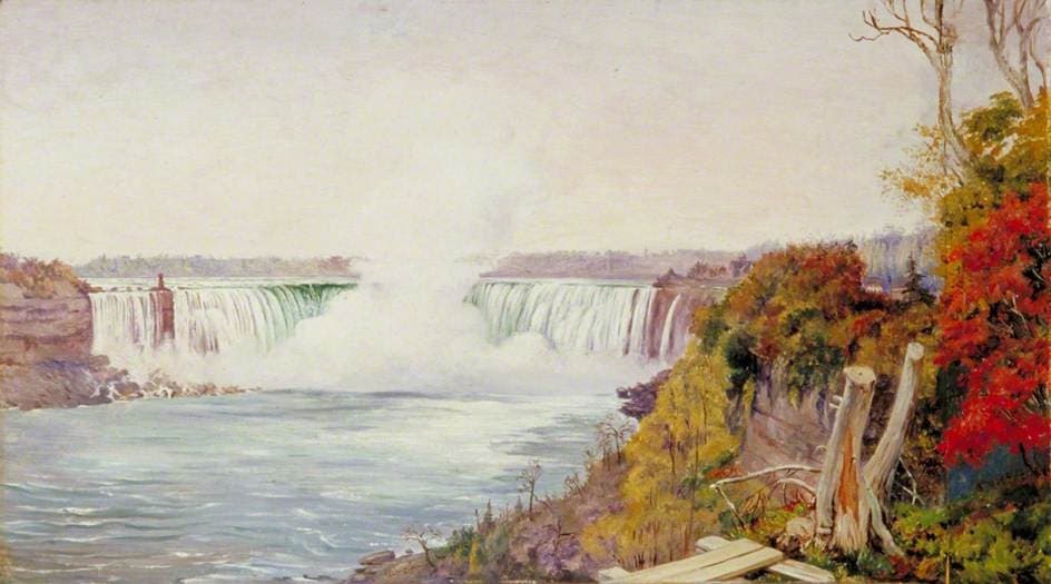 View of Both Falls of Niagara — Marianne North