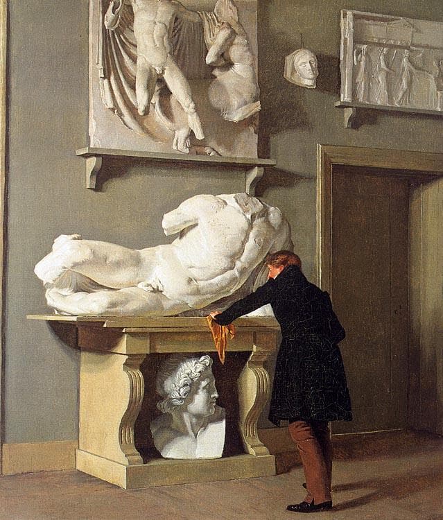 The View of the Plaster Cast Collection at Charlottenborg Palace — Christen Købke