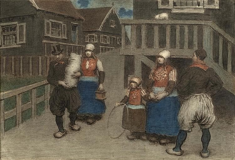 Un Baptême À L’île De Marken — Xavier Mellery