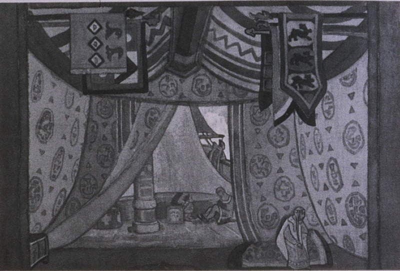 Study of scene design for "Tristan und Isolde" — Nicholas Roerich