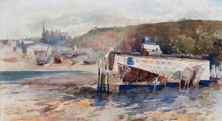 Old Boathouse, Port Chalmers — Frances Hodgkins